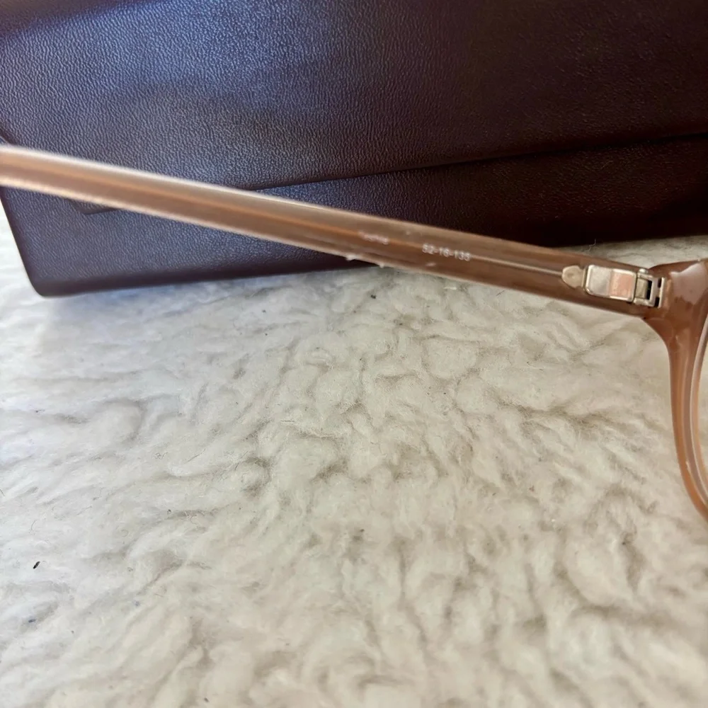 Badgley Mischka Brown w/ glittery sides Glasses Frame Only with Black Case